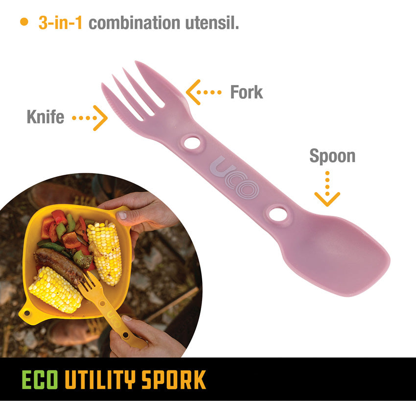 Eco Utility Spork Grn/Lav - UCO00049