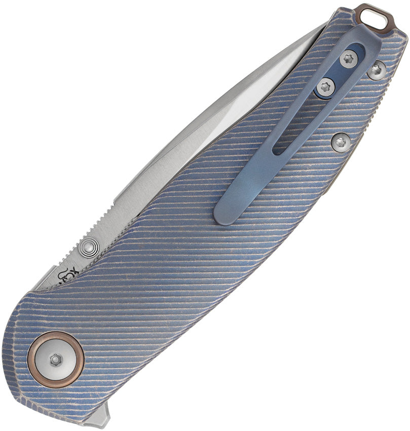 Vale Linerlock Blue Ti - V6004TIBL