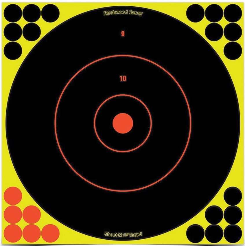 Shoot-NC 12in Bulls Eye Target - BDC34050