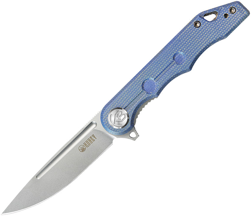 Mizo Linerlock Blue Micarta - KUB312O