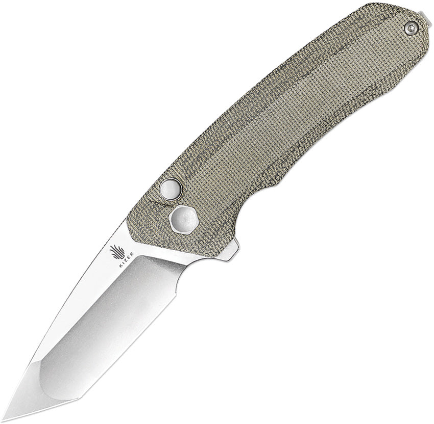 Mad Tanto Button Lock Micarta - KIV4602C2