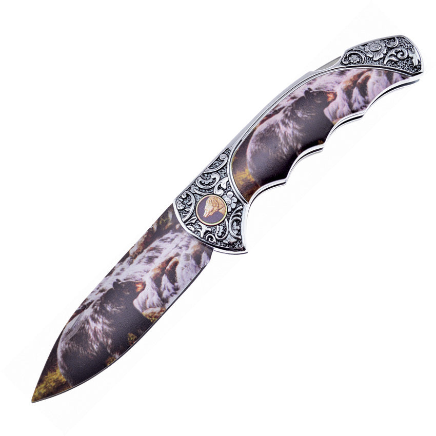 Lockback w/Bear Print - FFC088BR
