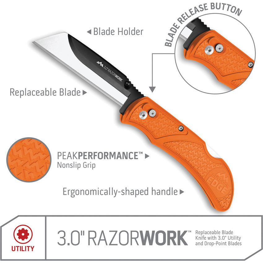 Razor Work Lockback Org - OERWB3070C