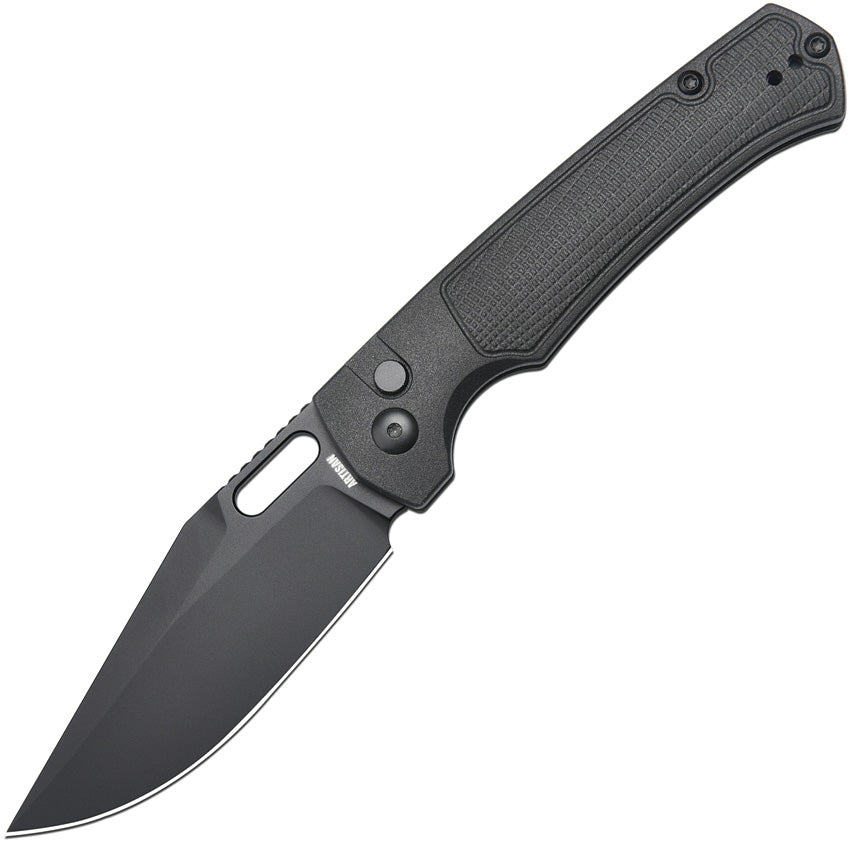 Revel Button Lock Black FRN - ATZ1867PBBK