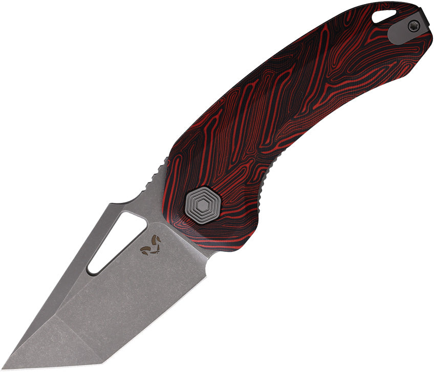 Oni XL Linerlock Blk/Red - DMN014XLBKRD