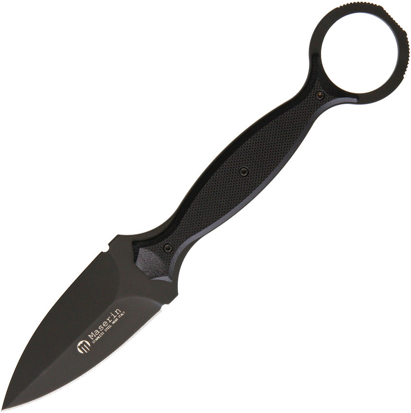 Neck Knife N690 Black G10 - MAS922T