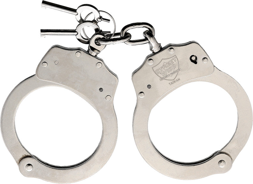 Nickel Plated Steel Handcuffs - CEP95036