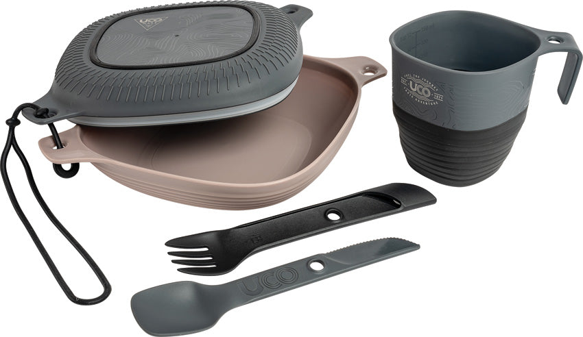 Six Piece Mess Kit Black/Gray - UCO00372